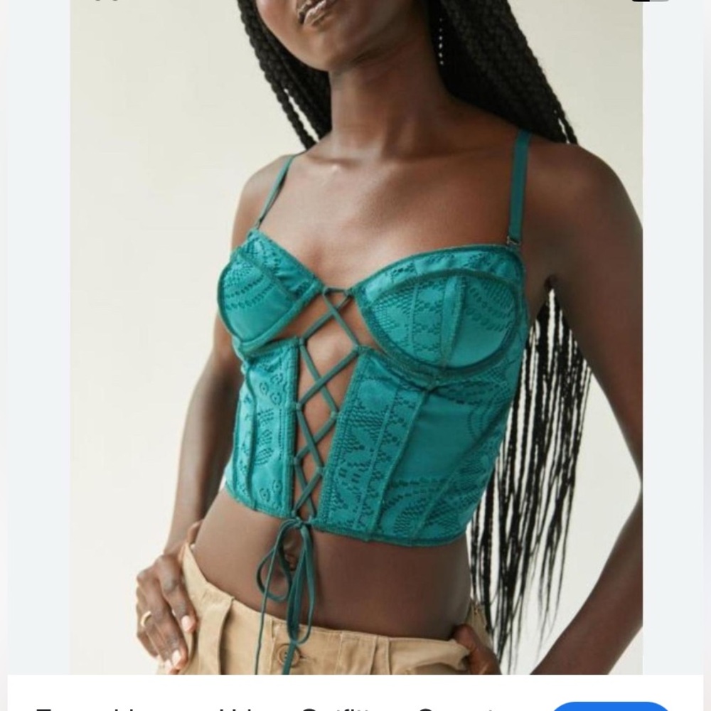 Out from under Amour Lace-Up Corset Top